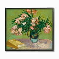 Ступел индустрии четене таблица Розово зелено Ван Гог класическа живопис рамкирани стена изкуство от Винсент Ван Гог