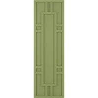 Екена Милуърк 15 в 71 х вярно Фит ПВЦ Хейстингс фиксирани монтажни щори, мъх зелено