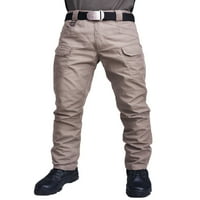 Sanviglor Men Pants Drawstring панталони със средни дъна на талията ежедневни товари панталони спортни черни xl