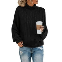 Дамски моден есен зимен плетен пуловер дебел конец пуловер пуловер пуловер yutnsbel