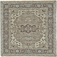 Олден традиционен персийски килим, пепел сив здрач син, 2 фута 3 фута акцент килим