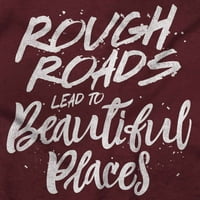 Груби пътища Красиви места Вдъхновени женски тениска с дълъг ръкав Brisco Brands 2x