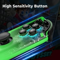 Абабени джойпад игра контролер за Нинтендо превключвател контролер-безжична игра контролер-коледни подаръци-Розово зелено