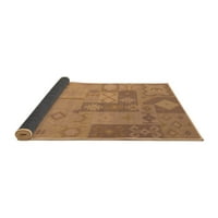 Ahgly Company Indoor Rectangle Packwork Brown Renectional Area Rugs, 3 '5'
