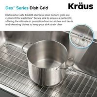 Kraus BG от неръждаема стомана дънна решетка за KD1US33B кухненска мивка, 28.63 14.38 .38