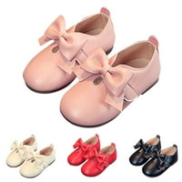 Quealent Toddler Girls Shoes Малки момичета изолирани каучукови ботуши Модни едни момичета ежедневни обувки плоски светли куки контур твърд цвят деца дъжд ботуши червено 6.5