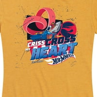 Горещи джанти - Криси Крос сърце - Графична тениска с късо ръкав за жени