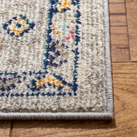 Madison Trenton Vintage Traditional Area Rug, сиво синьо, 3 '5'