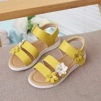 Лятно бебе момиче цветни сандали обувки плаж цвете момиче сладък апартамент