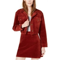 D.C дамско яке от Corduroy, червено, малко