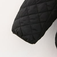 Дамски палта модни ежедневни чеки с качулка с твърд цвят дълъг ръкав свободни топли палта