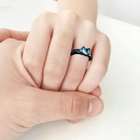 Дамски моден пръстен сватбена романтична бижута годежен пръстен подарък