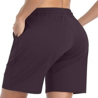 Женски салон Атлетически къси панталони с джобове за коляно тренировка за колоездач