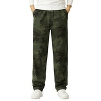 мъжки панталони, мъжки карго панталони ежедневни Шнур джогинг спортни панталони На открито Армия зелено, ШЛ