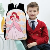 Disney The Little Mermaid Backpack Небрежна чанта Елементарни училищни чанти за детска градина Основна чанта за книги Сладка раница за детска чанта с молив CAS раница, подходяща за