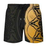 Б91хз Мъжки карго Шорти мъжки летни плажни ваканции пътуване отпечатани плажни панталони са гъвкави и модерни