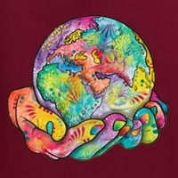 Дива Боби Рейнбоу боядисал имам целия свят Дийн Русо Дизайн вдъхновяващ християнски единствен суичър с качулка, Maroon, XX-Clarge