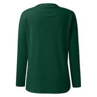 Aayomet Cardigan за женски женски кабел с дълъг ръкав с дълъг жилетка отворен фронт бутон надолу пуловер с джобове, зелен S-5XL
