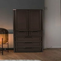 Armoire с инвалидна класическа 5-те чекмеджета, еспресо