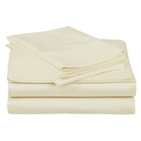 400-Брой конци египетски памук спално бельо & калъфки за възглавници, 4-парче лист, определени от импресии-пълен