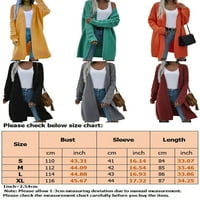 Glonme жени иззистват твърди цветни палто шал картонен пуловер