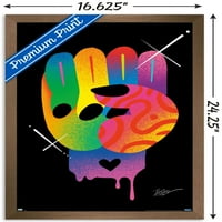 Джейсън Нейлър - юмрук на цветен плакат за стена, 14.725 22.375