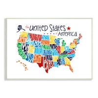 Колекцията на домашния декор на FUPELL USA Rainbow Map Wall Plaque