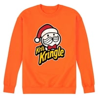 Незабавно съобщение - Kris Kringle - Мъжкият пуловер на флис на шията