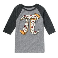 Незабавно съобщение - Pizza Pi - Thddler and Youth Raglan графична тениска