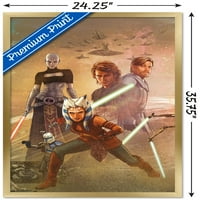 Star Wars: The Clone Wars - Плакат за стена на празника, 22.375 34