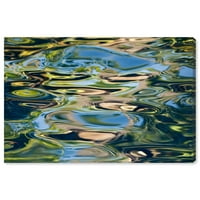 Писта Авеню Морски и крайбрежни картини 'водно отражение от Дейвид Флийтъм' крайбрежие-зелено, бяло