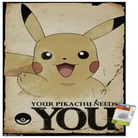 Pokémon - Нуждаете се от стенен плакат с бутални щифтове, 22.375 34