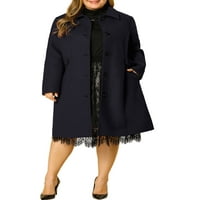 Уникални изгодни сделки жените Плюс размер палто с дълъг ръкав полезност палто