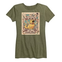 UP - Моето име е изкопано - Графична тениска с къси ръкави за жени