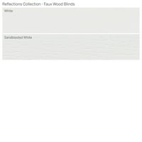 Колекция От Персонализирани Отражения, 2 Безжични Дървени Щори, Бял Пясък, 1 2 Ширина 72 Дължина