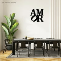 Amor Love - Красива солидна стоманена домашна декор декоративен акцент метален арт стена знак