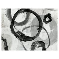 Шедьовър Художествена галерия спокойна суматоха черни кръгове на бяло от Уилоубрук шедьовър Художествена галерия Арт Принт