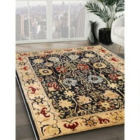 Ahgly Company Indoor Square Modern Bakers Brown Oriental Area Rugs, 6 'квадрат