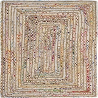 Колекция Кейп Код 8 ' 10 ' Бежов мулти КАПА202Б ръчно изработен килим от юта и памук