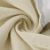 Два комплекта памук бельо комплекти за жени, лятна екипажа печат половин ръкав пуловер върхове + Еластична талия панталони екипировки Комплект, до Размер 5ХЛ