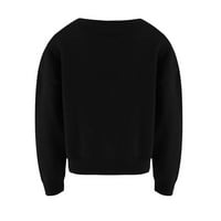Палто Женско модно трикотаж Единично гърди Qiuju бродирано пуловерно палто черни дамски евтини гащеризони