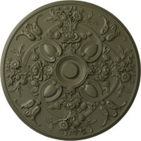 1 4 од 1 4 П таванен Медальон, ръчно изрисувана костенурка