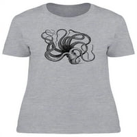 Обща тениска на октопод -тениска -изображения от Shutterstock, женска голяма