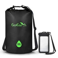 Еко-земя водоустойчива суха чанта с водоустойчив калъф за телефон + презрамки-различни размери и цветове