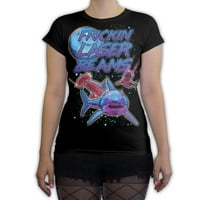Функция - акули с лазери за женска модна тениска