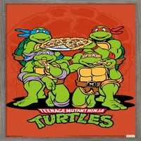Никелодеон тийнейджърски мутантни костенурки нинджа - плакат за пица, 14.725 22.375
