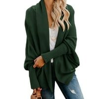 Ybenlow женски свободен стил жилетка пуловери за батчета с ръкав с ръкав с ръкави с големи размери s ~ xl