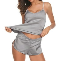 Пижама комплект за жени жени y -лингери за спално облекло сатен коприна babydoll дантела за нощни дрехи пижами комплект