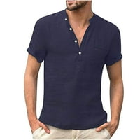 Юнмични ризи Просвещение Лятна риза с къс ръкав Мъже лятна ежедневна модна тениска тениска мъжки ретро стендъп