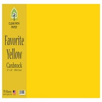 Ясен път хартия любими Жълт гладък Картонсток 65лв. корица